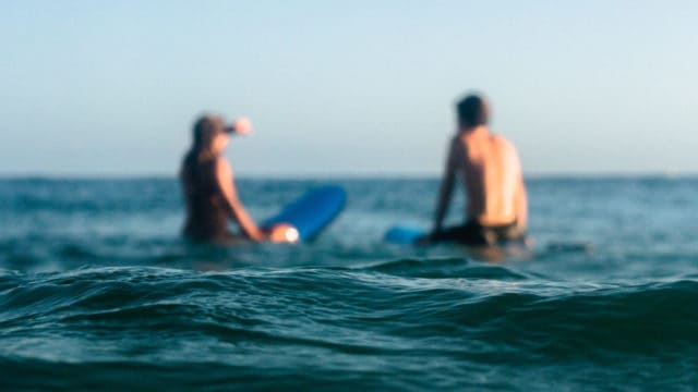 two surfer on ocean
