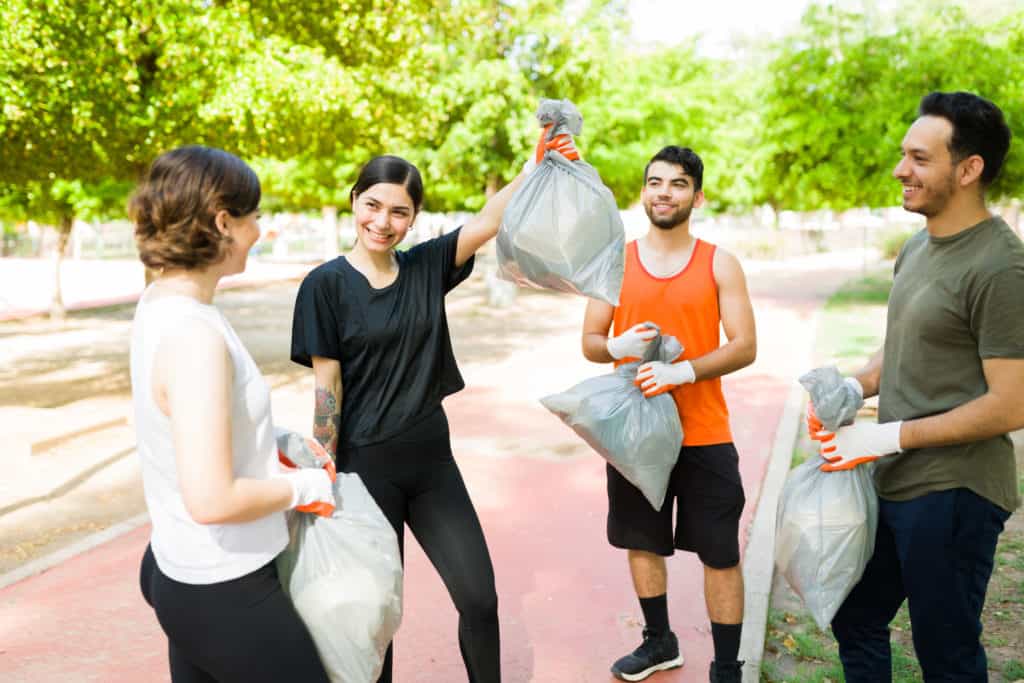 Group turns jogging into plogging, picking up garbage