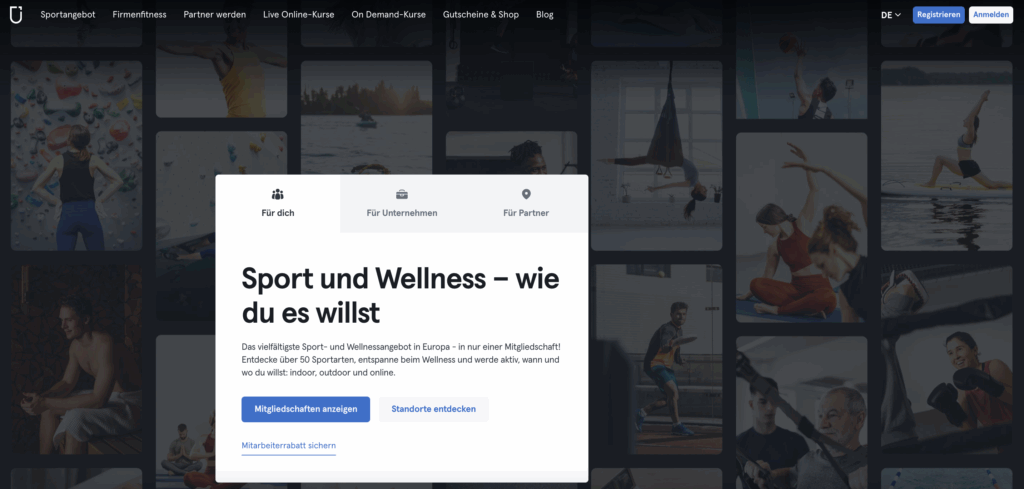 Anmeldung Urban Sports Club